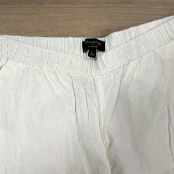 Banana Republic White Linen Pants - Picture 2 of 3